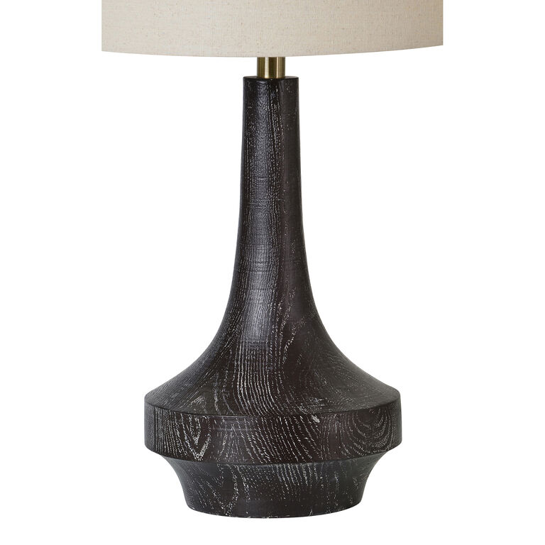 Trust Faux Wood Funnel Table Lamp image number 4