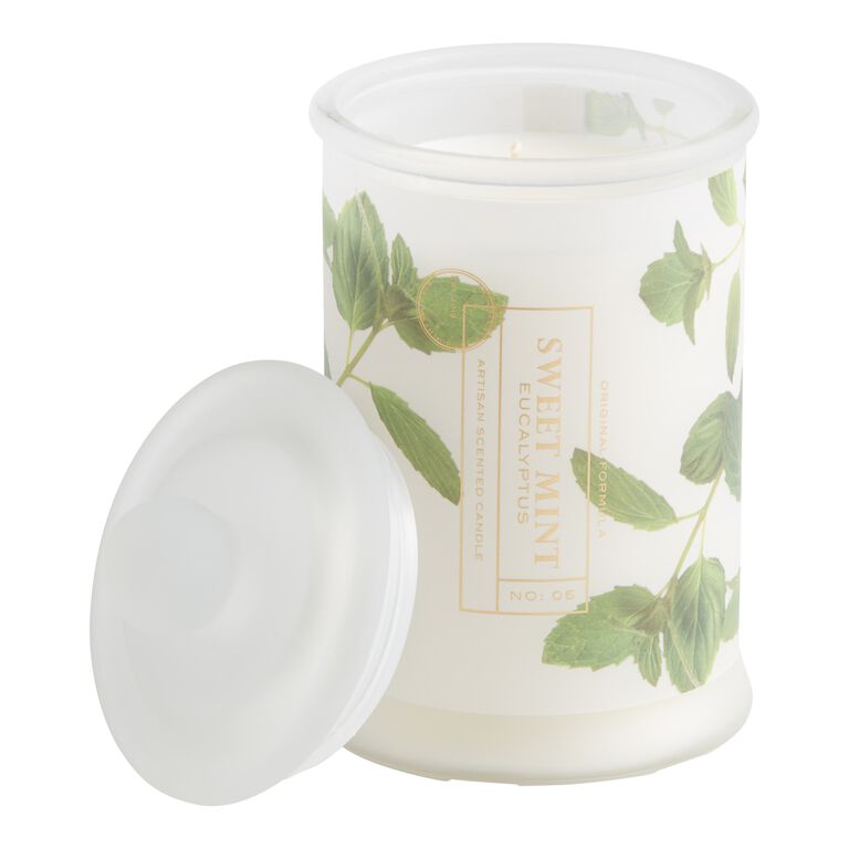 Tall Spring Botanicals Sweet Mint Scented Candle image number 1