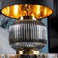 Arne Gold And Glass Table Lamp image number 1