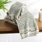 Mindee Laurel Green and Ivory Check Bath Towel image number 1