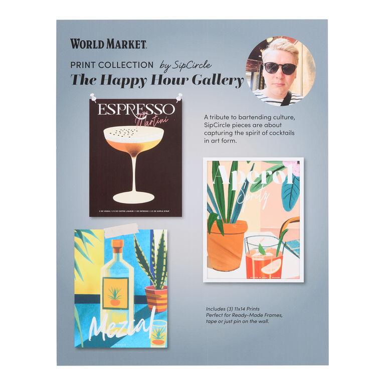 Happy Hour By Ilya Wall Art Prints 3 Piece image number 2
