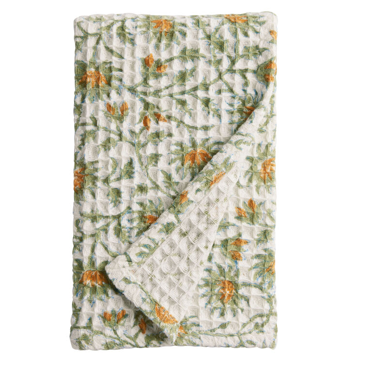 Flower Printed Cotton Hand Towels Wholesale