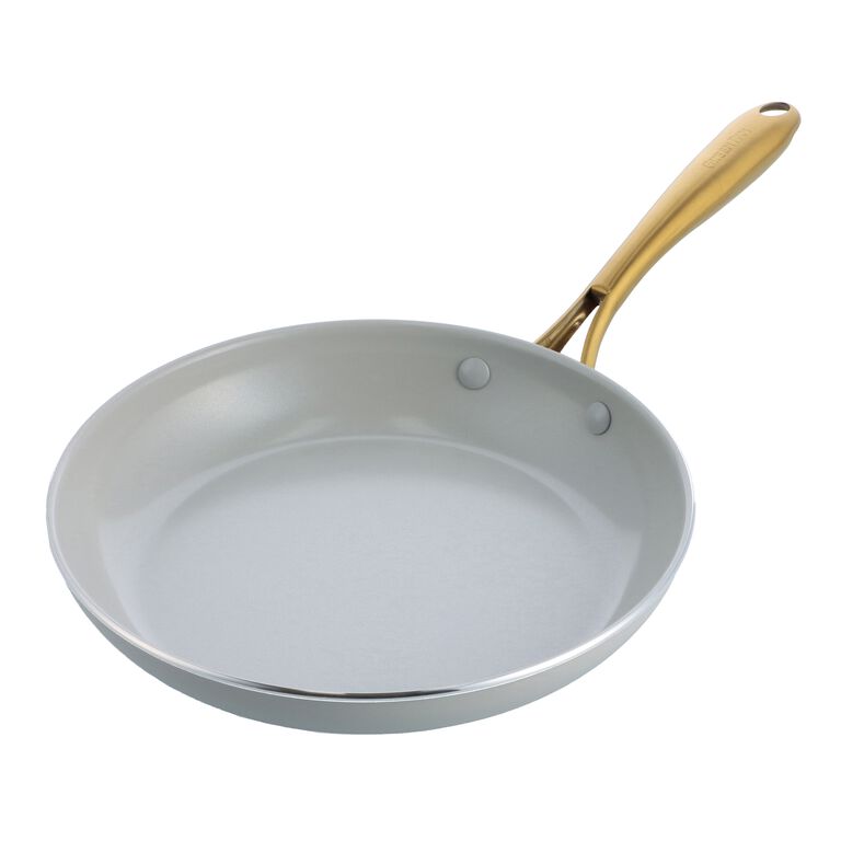 Gold Plated Skillet Frying Pan Fry Pan Sauce Pan Charm Pendant 