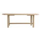 Marin Rounded Wood Pillar Leg Dining Table image number 2