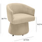 Bethwin Upcycled Velvet Upholstered Office Chair image number 5