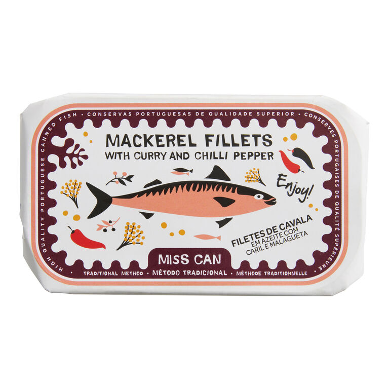 Miss Can Mackerel in Olive Oil with Curry - World Market