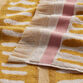 Gia White and Terracotta Diamond Terry Hand Towel image number 3