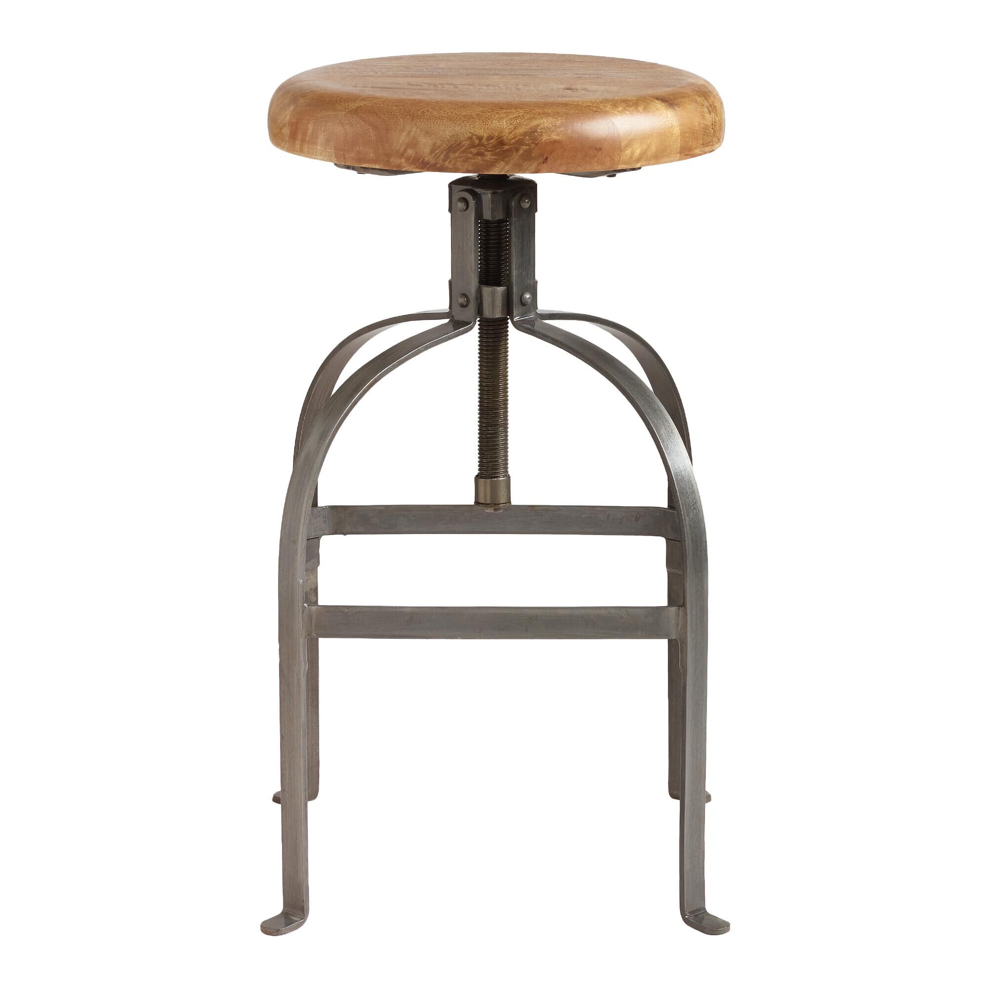 Adjustable metal deals stool