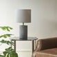 Randy Gray Ceramic Textured Cylinder Table Lamp image number 1