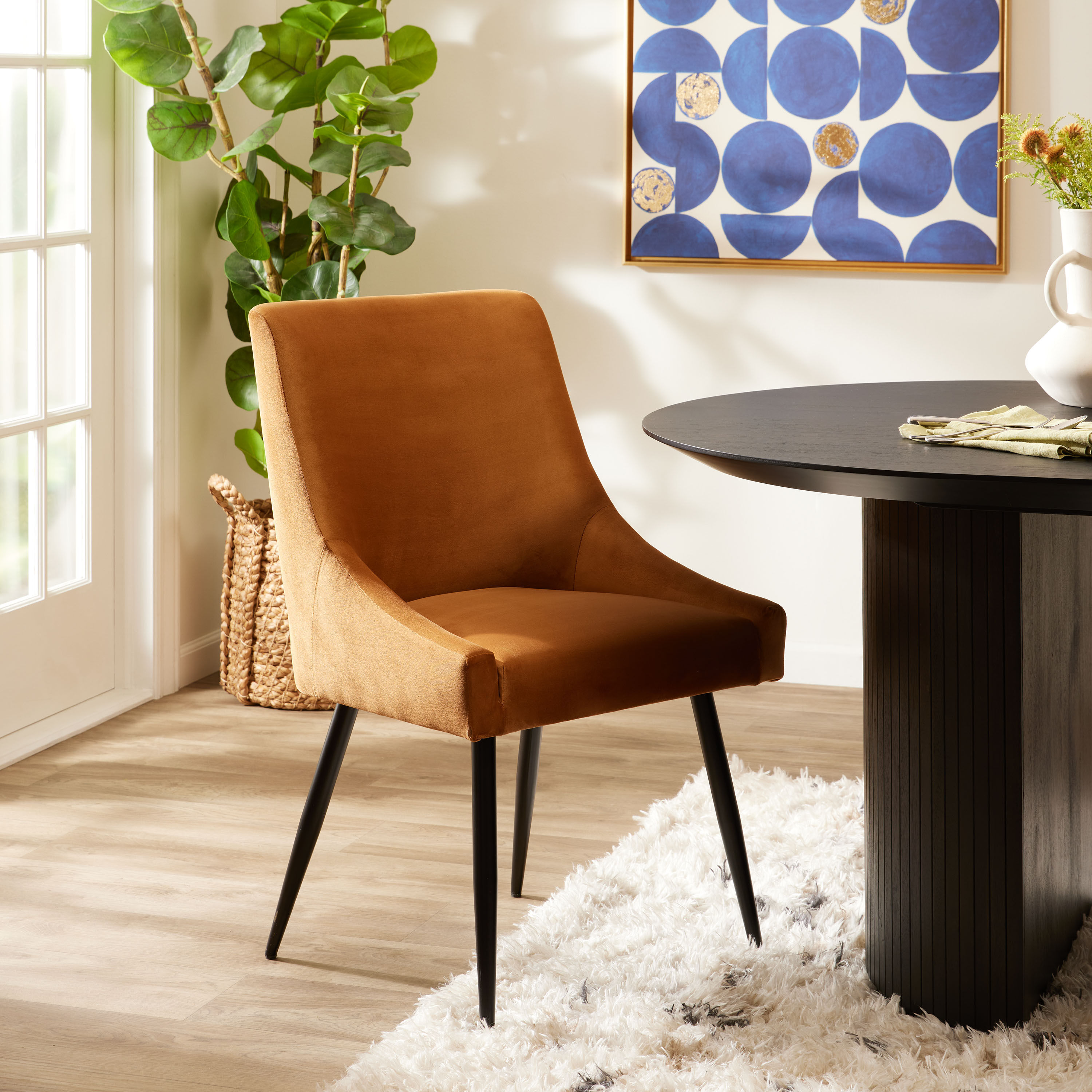 Upholstered cheap dining chairs