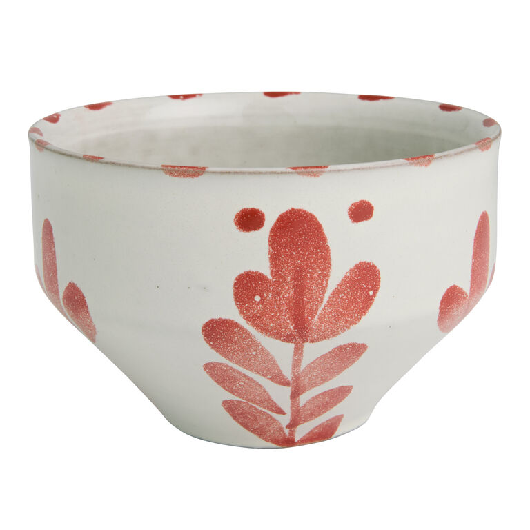 Almada Hand Painted Floral Bowl image number 1