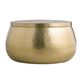 Cala Round Gold Hammered Metal Storage Coffee Table image number 2