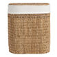 Salma Oval Seagrass Laundry Hamper with Liner image number 0
