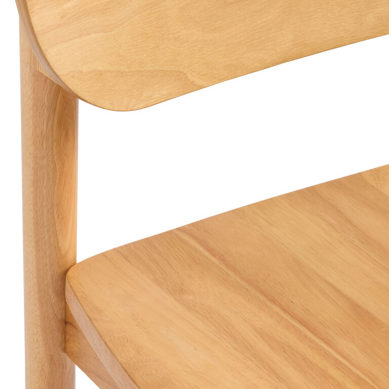 Wrenley Wood Split Back Scandi Dining Chair Set of 2 image number 5