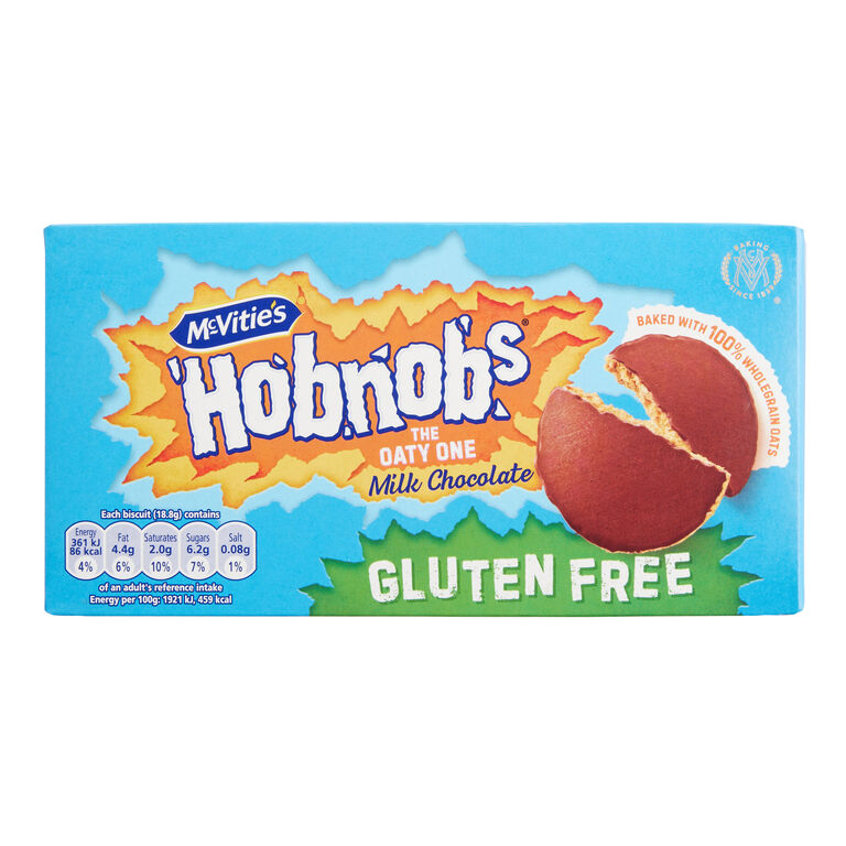 McVitie's Gluten Free Milk Chocolate HobNobs Biscuits image number 1