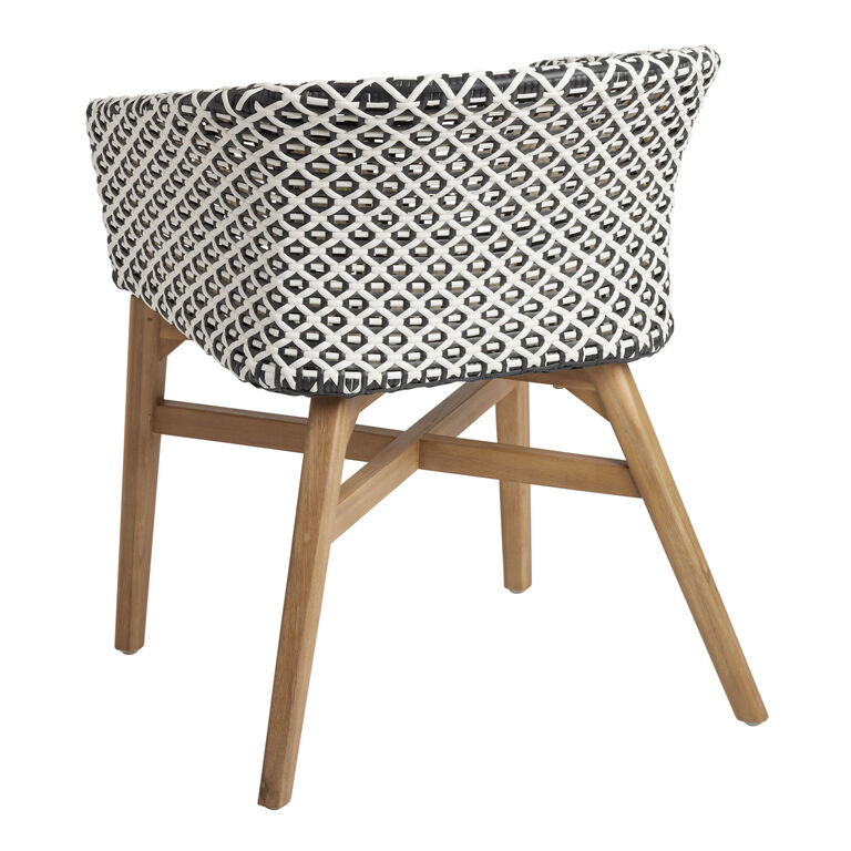 Calabria All Weather Wicker Outdoor Dining Chair image number 4
