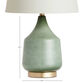 Jade Green Ombre Glass Table Lamp Base image number 4