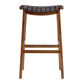 Giovana Gray Faux Suede Strap Backless Barstool image number 2
