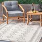Ivory And Gray Diamond Salma Indoor Outdoor Rug image number 3