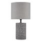 Randy Gray Ceramic Textured Cylinder Table Lamp image number 0