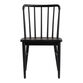 Emeline Black Wood Farmhouse Dining Chair Set of 2 image number 1