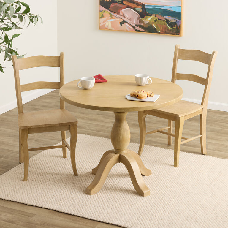 Jozy Warm Natural Wood Dining Chair Set of 2 image number 2