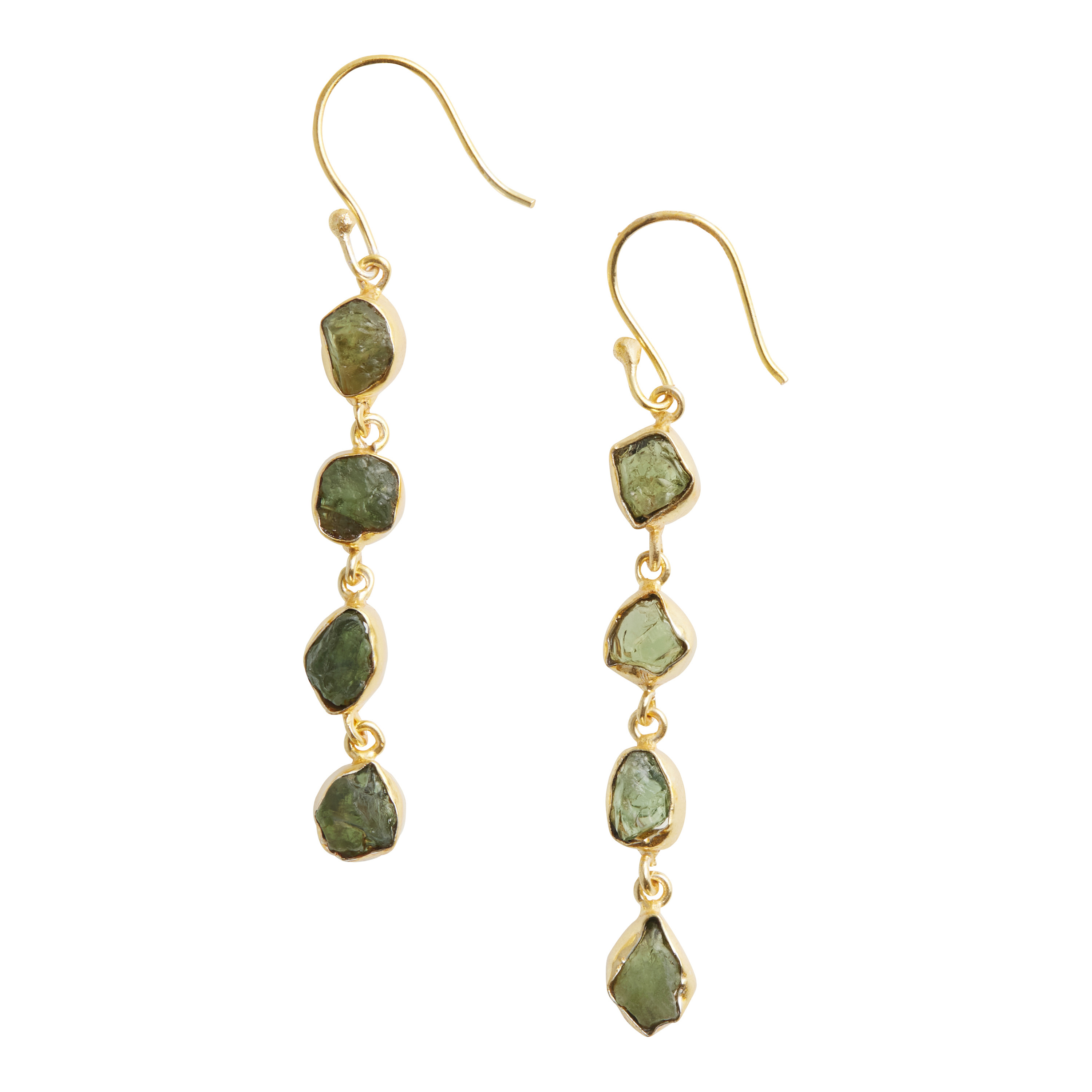 Sea Green Apatite Long Dangle 2024 Earrings