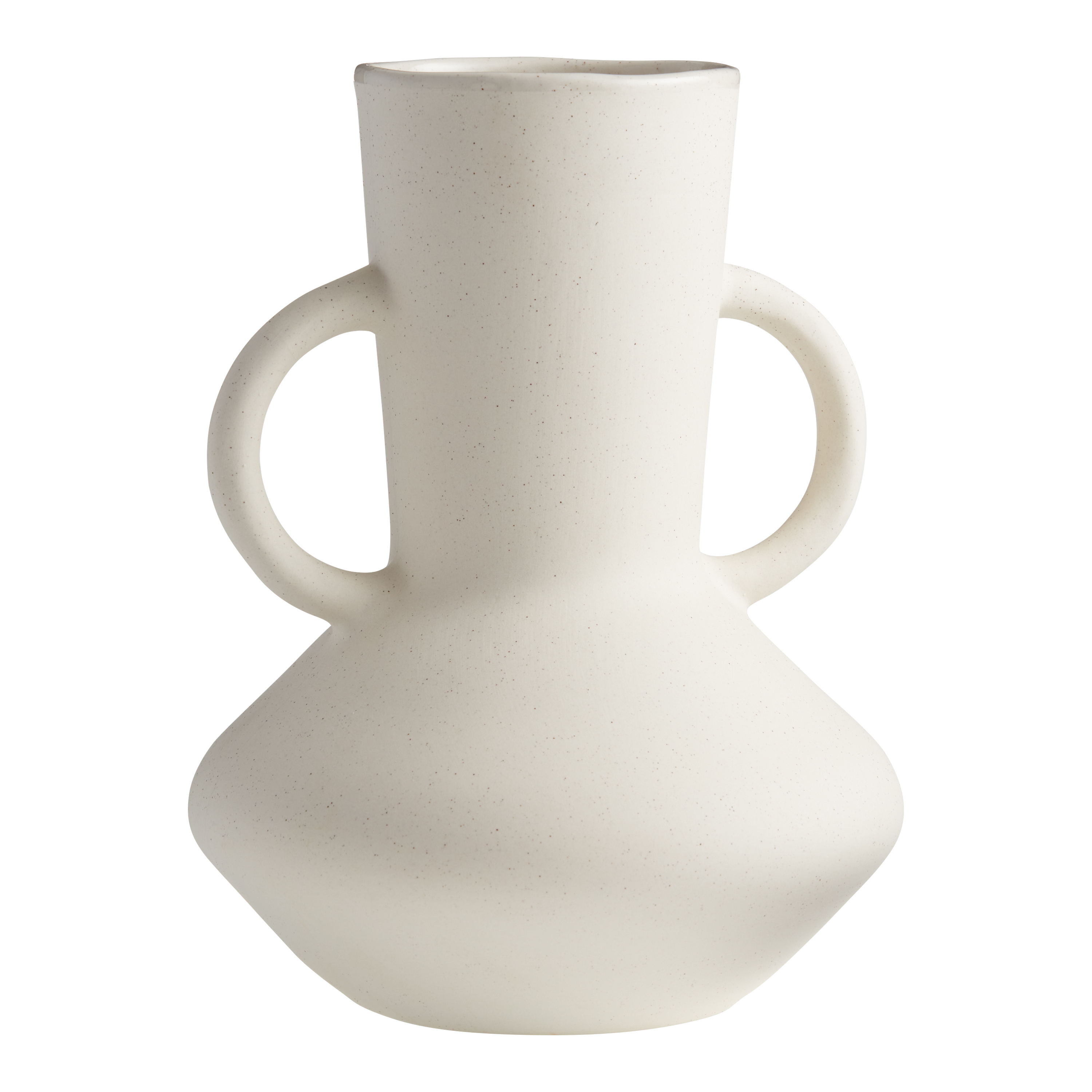 Ivory Textured Ceramic Vase With Handles World Market 2758