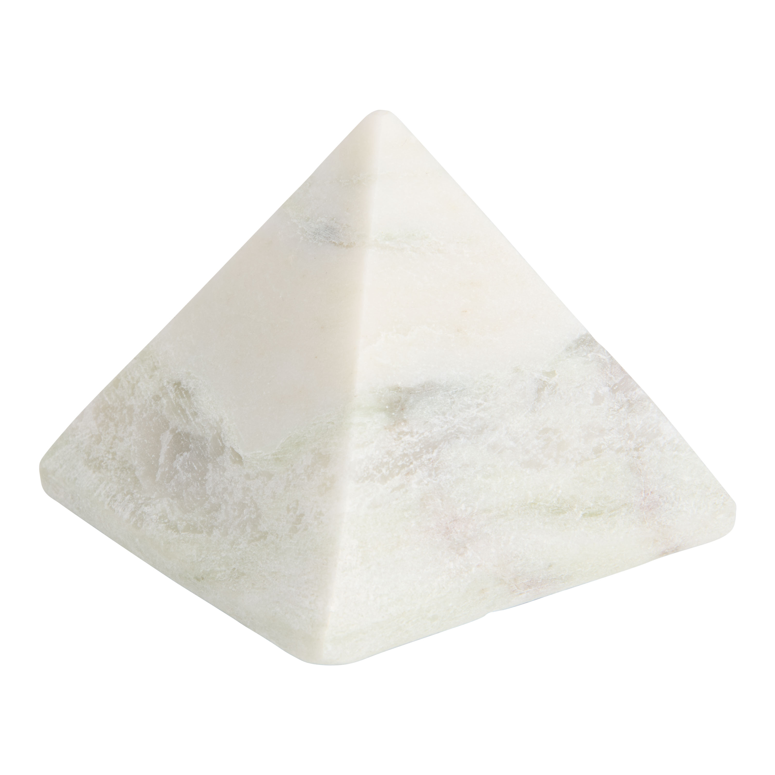 Natural Green Marble Pyramid Decor - World Market