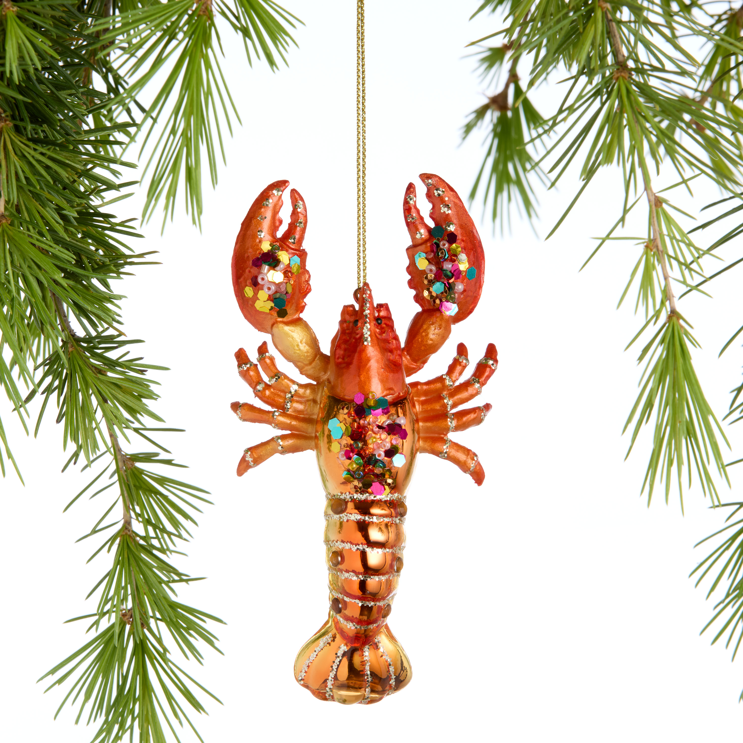 Glass Embellished Lobster Ornament - World Market