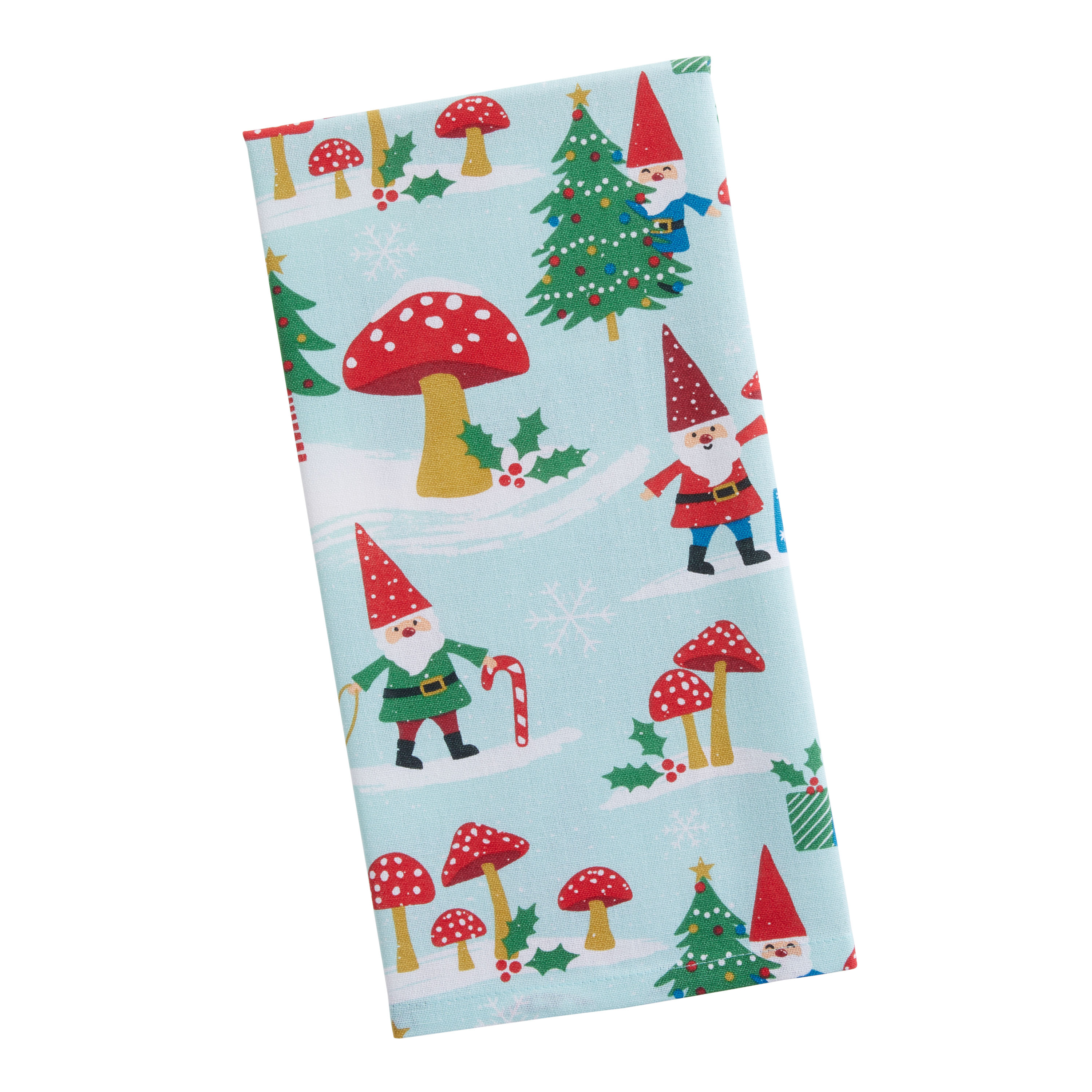 Christmas Gnomes with Moose - Cotton Tea Towel – Indigo Tangerine Retail