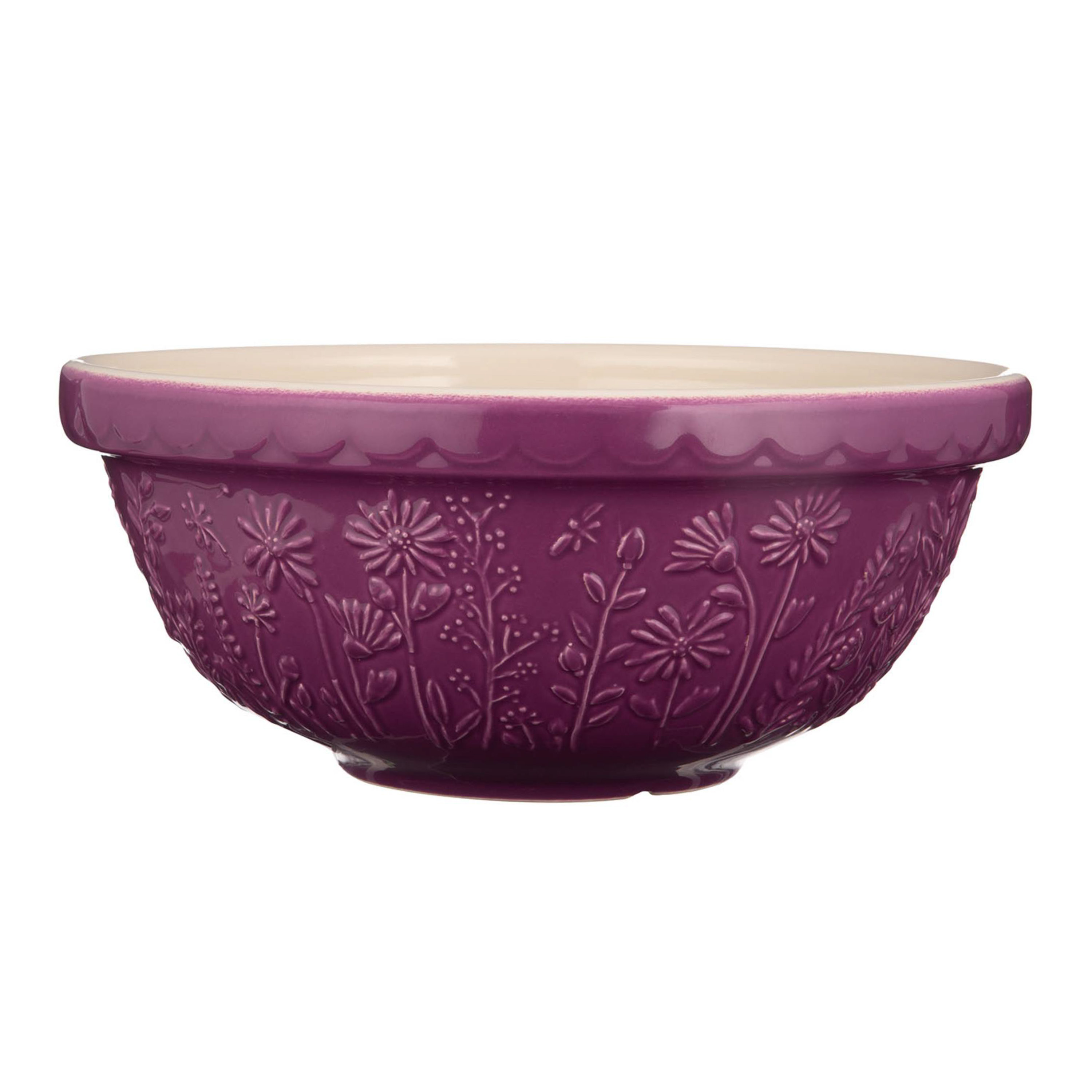 Mason Cash Medium Purple In the Meadow Ceramic Mixing Bowl - World Market