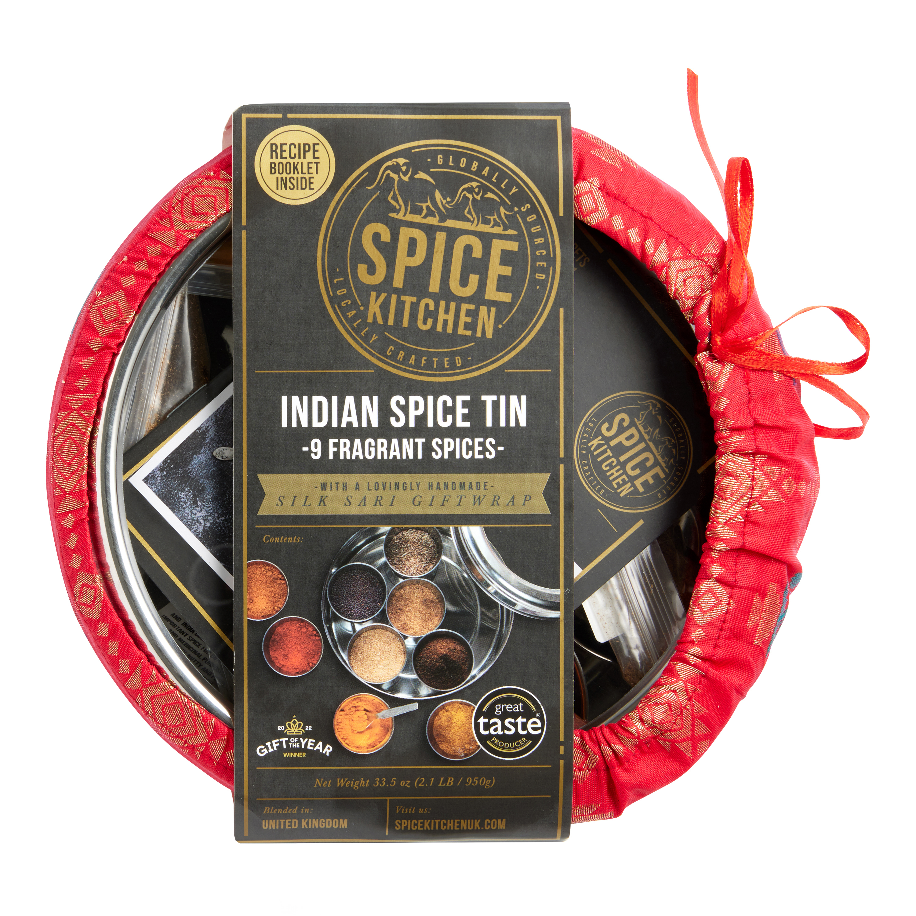 9 Indian Spices and Spice Tin Spice Set Gift for Foodie Gift for Chef Award  Winning Garam Masala Spice Rack Box 