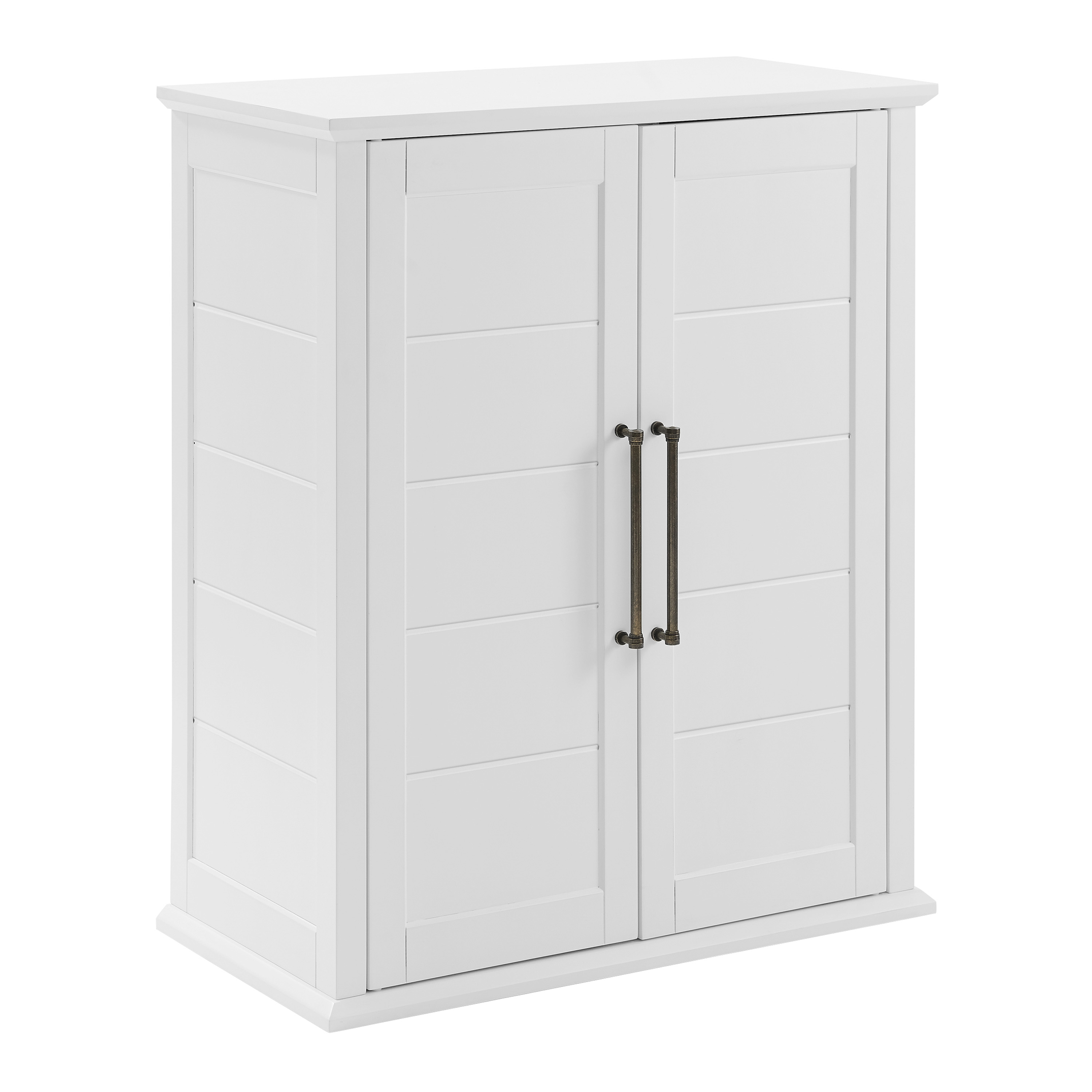 Orsman White Wood Farmhouse Stackable Storage Cabinet - World Market