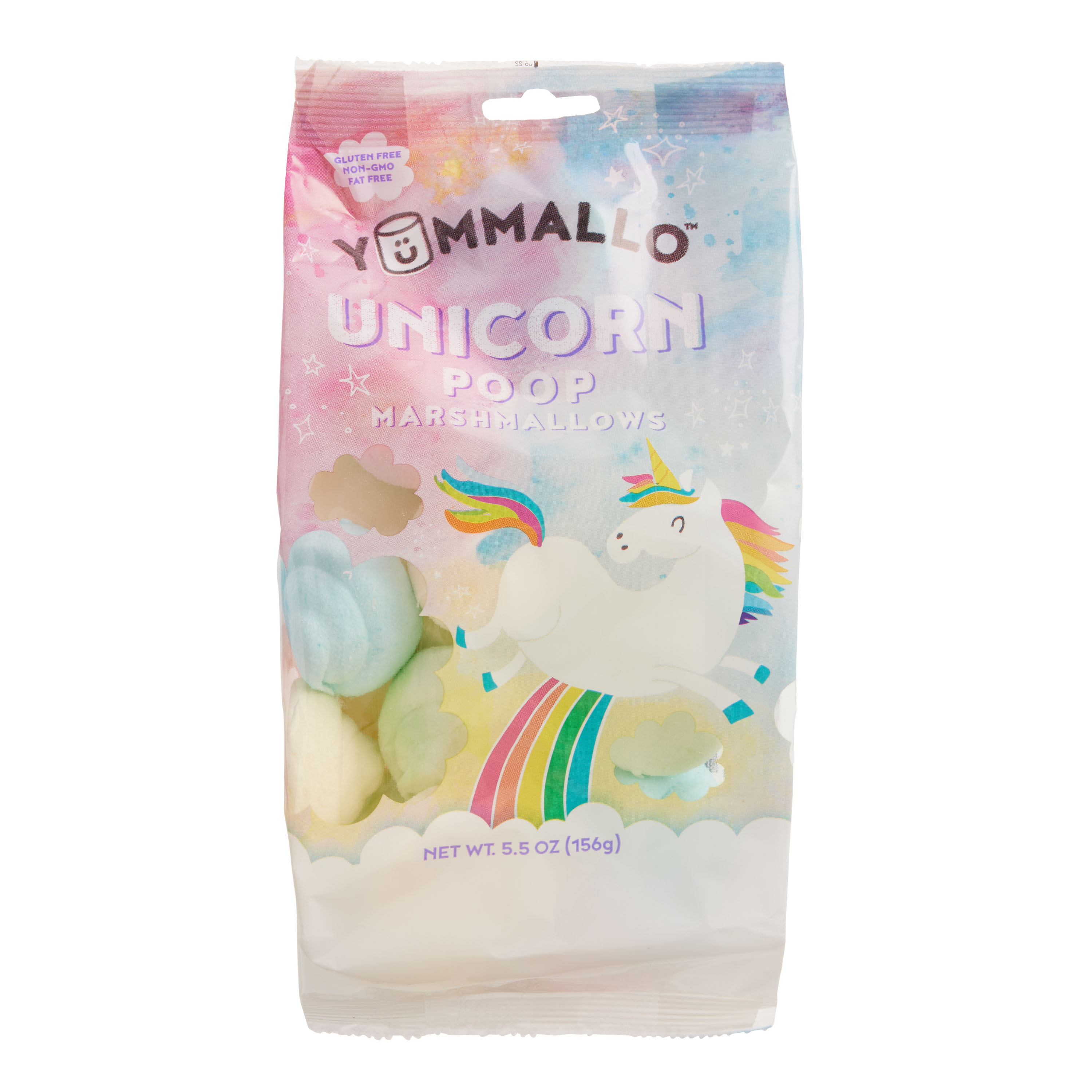 unicorn pooping marshmallows wallpaper