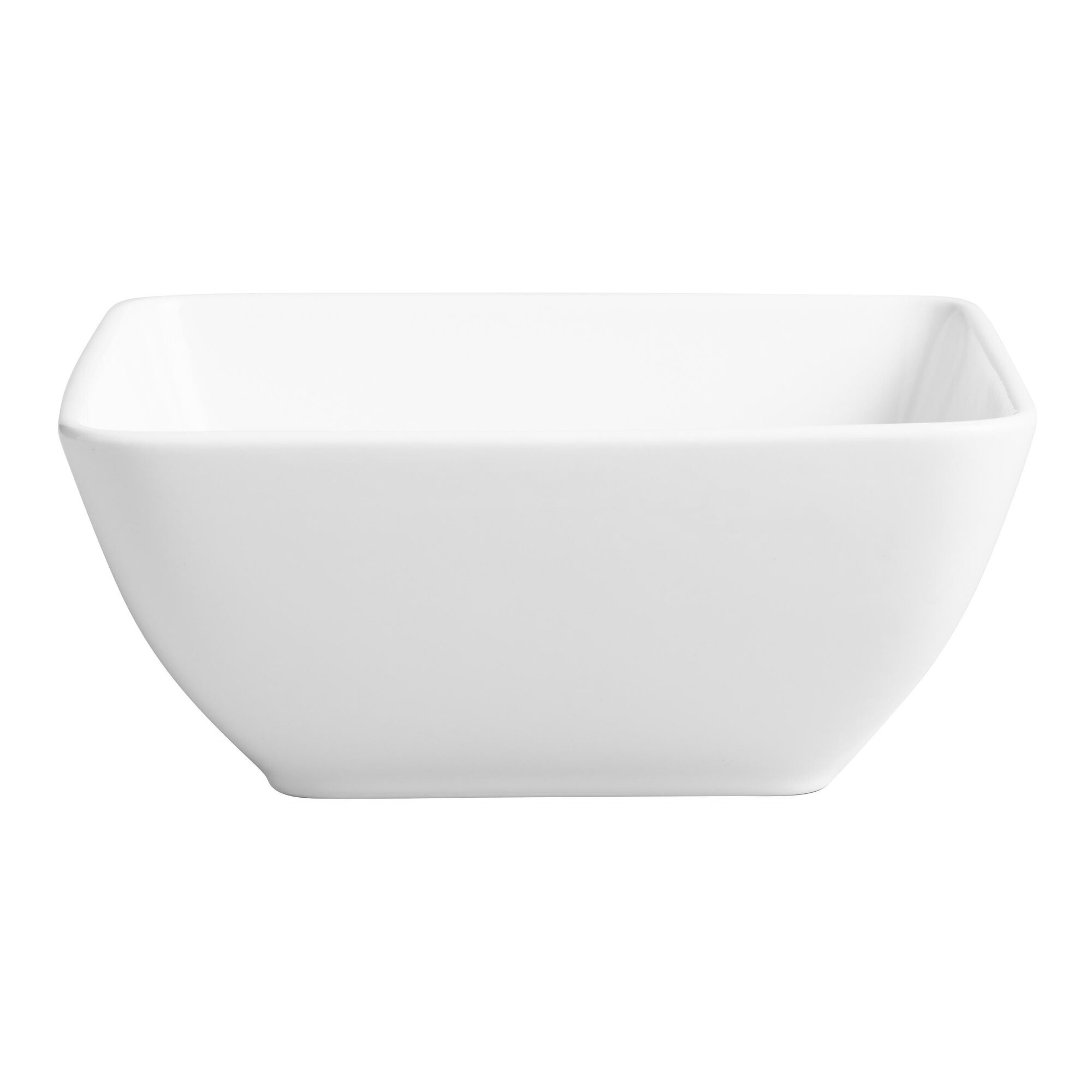 White square serving outlet bowls