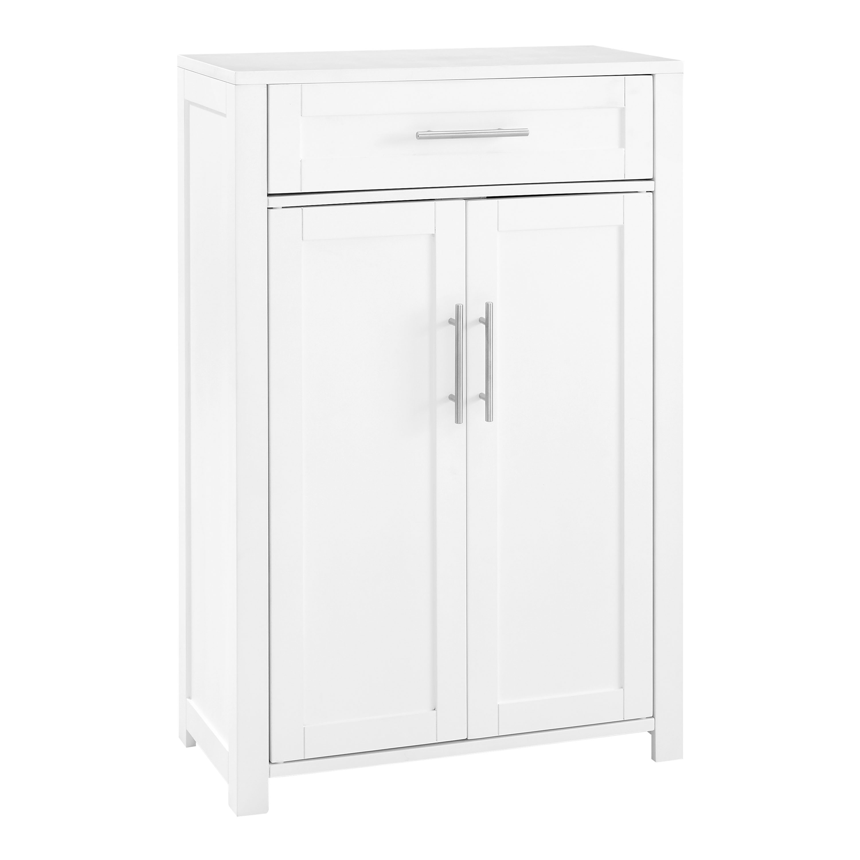 Windport White Storage Cabinet With Drawer - World Market