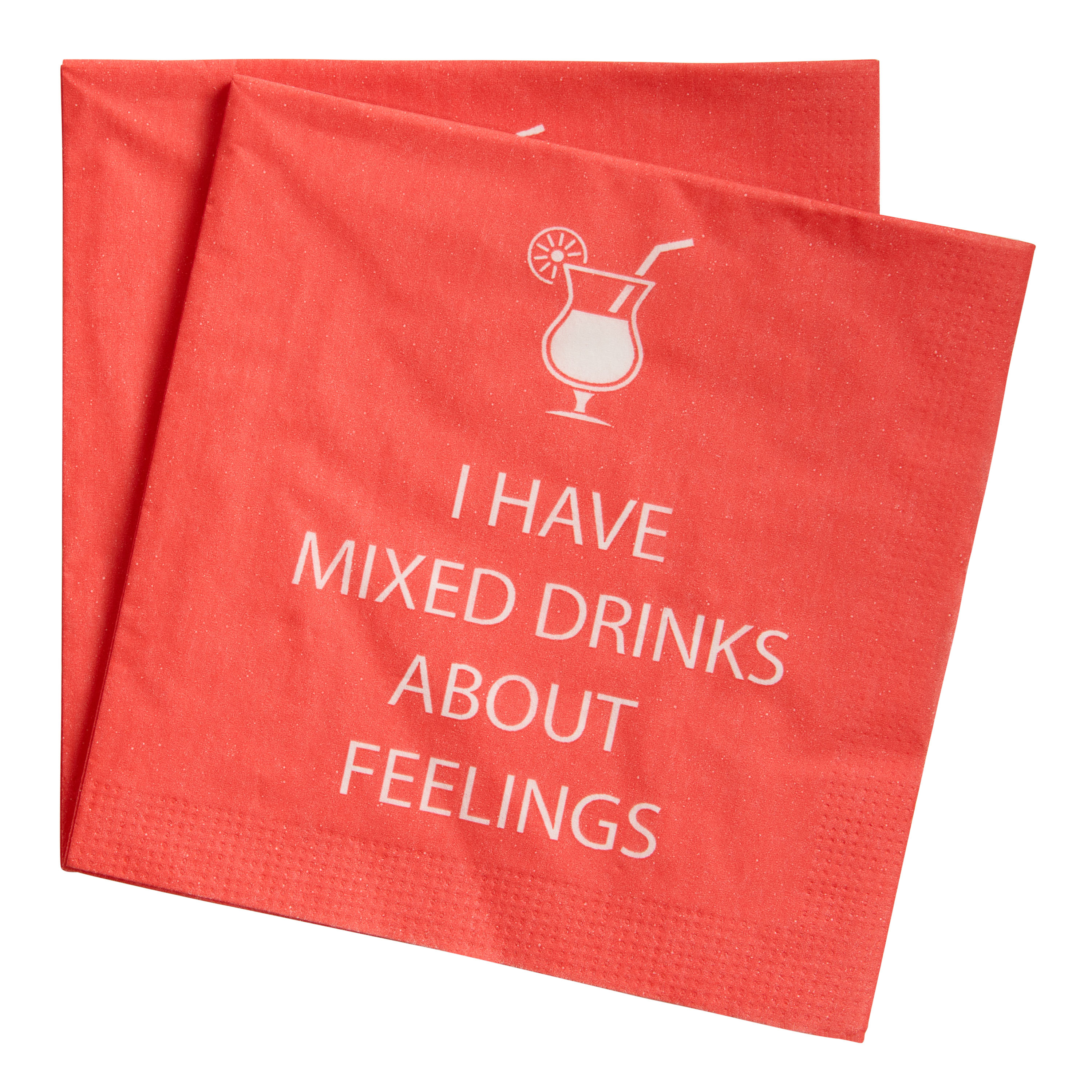 I Have Mixed Drinks About Feelings Beverage Napkins 20 Count - World Market