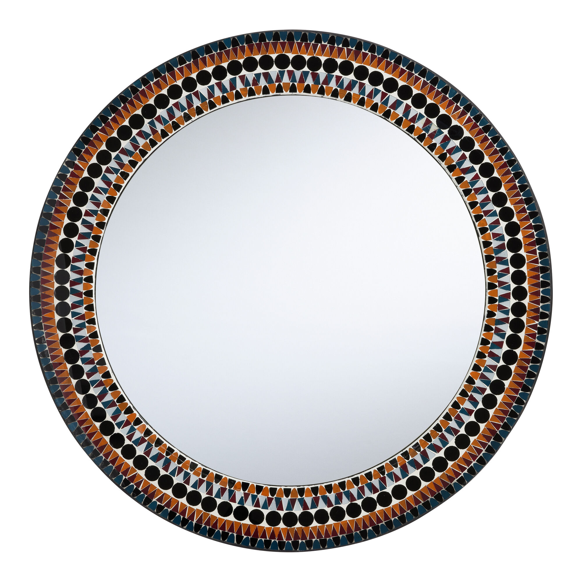 Nidi Round Mosaic Wall Mirror - World Market