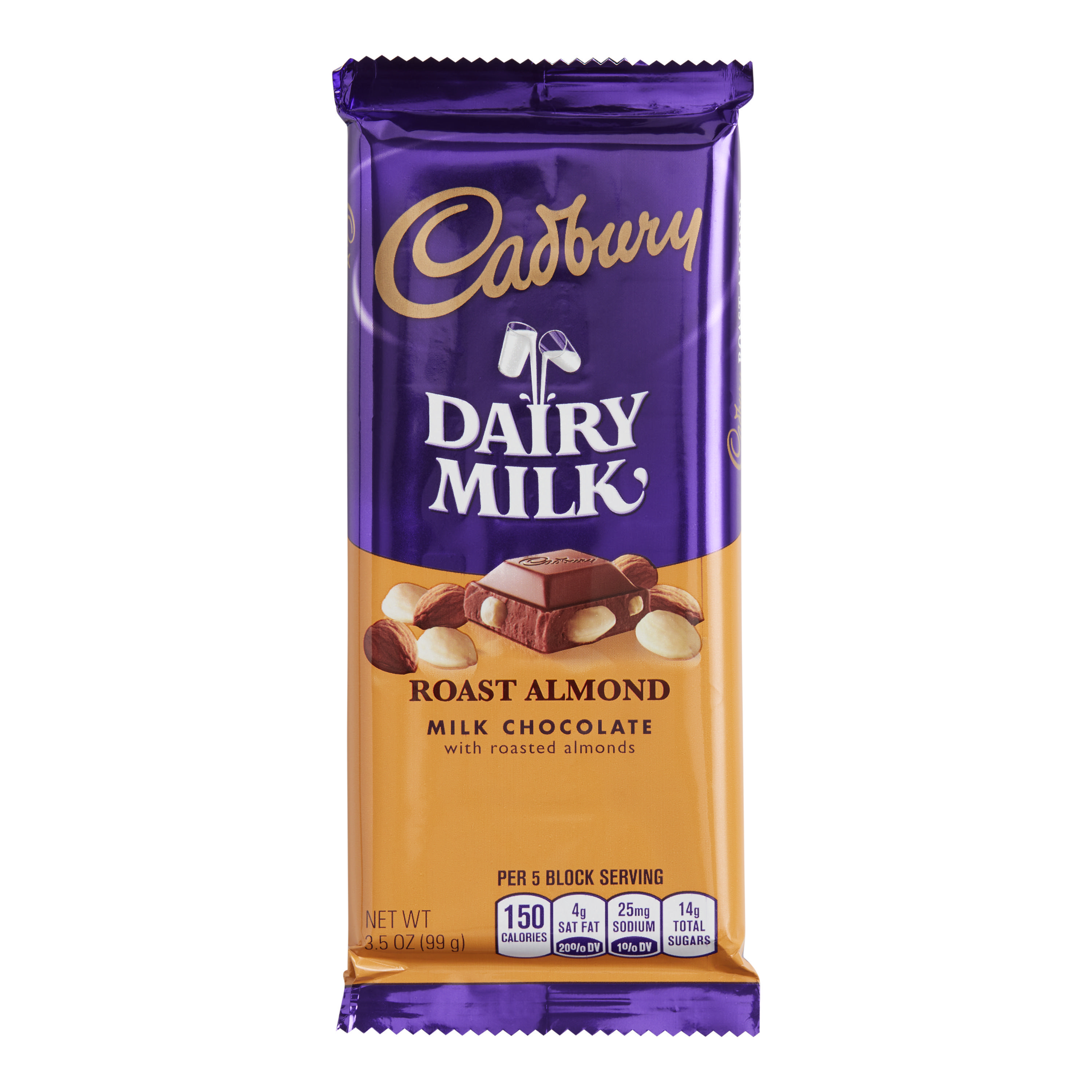 Cadbury Roast Almond Milk Chocolate Bar Set Of 7 - World Market