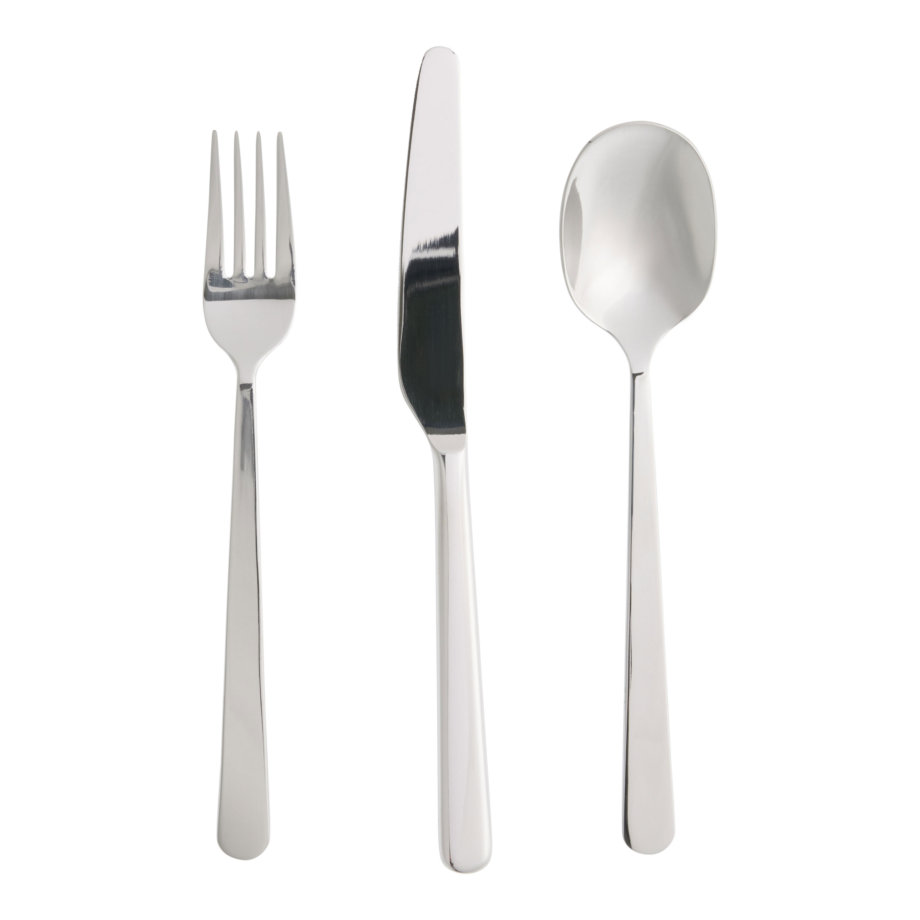 48 pieces flatware set small and big cutlery, fish knife + espresso spoon