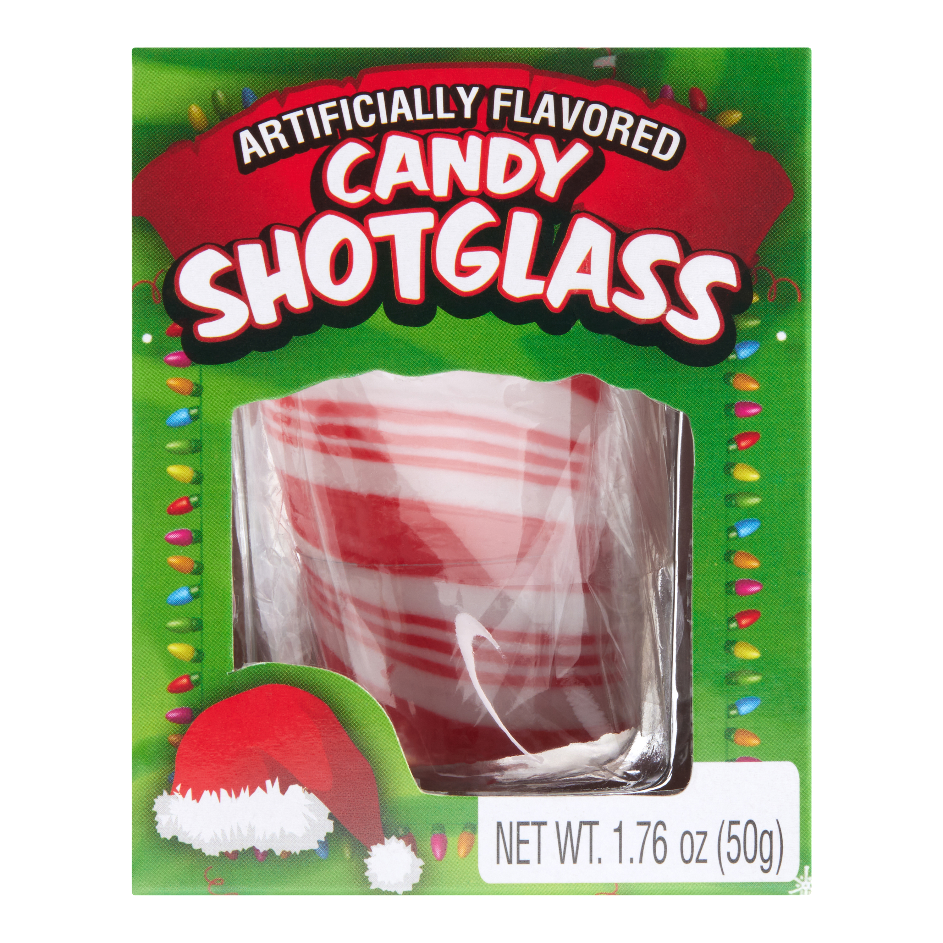 Mexican Tumbler Glasses, Candy Cane Design set of 4 