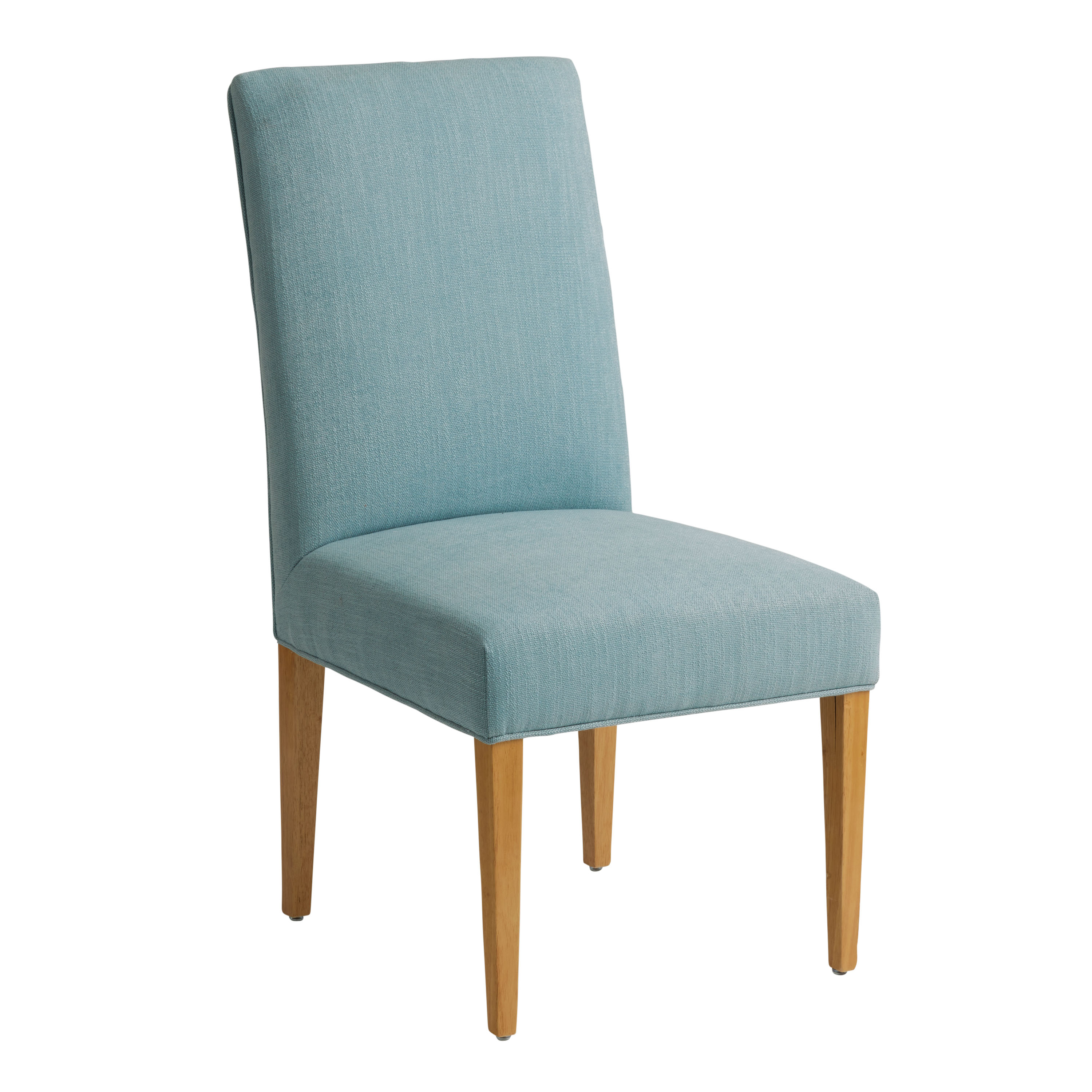 Upholstered Antique Dining Chair Repurposed in Turquoise and 