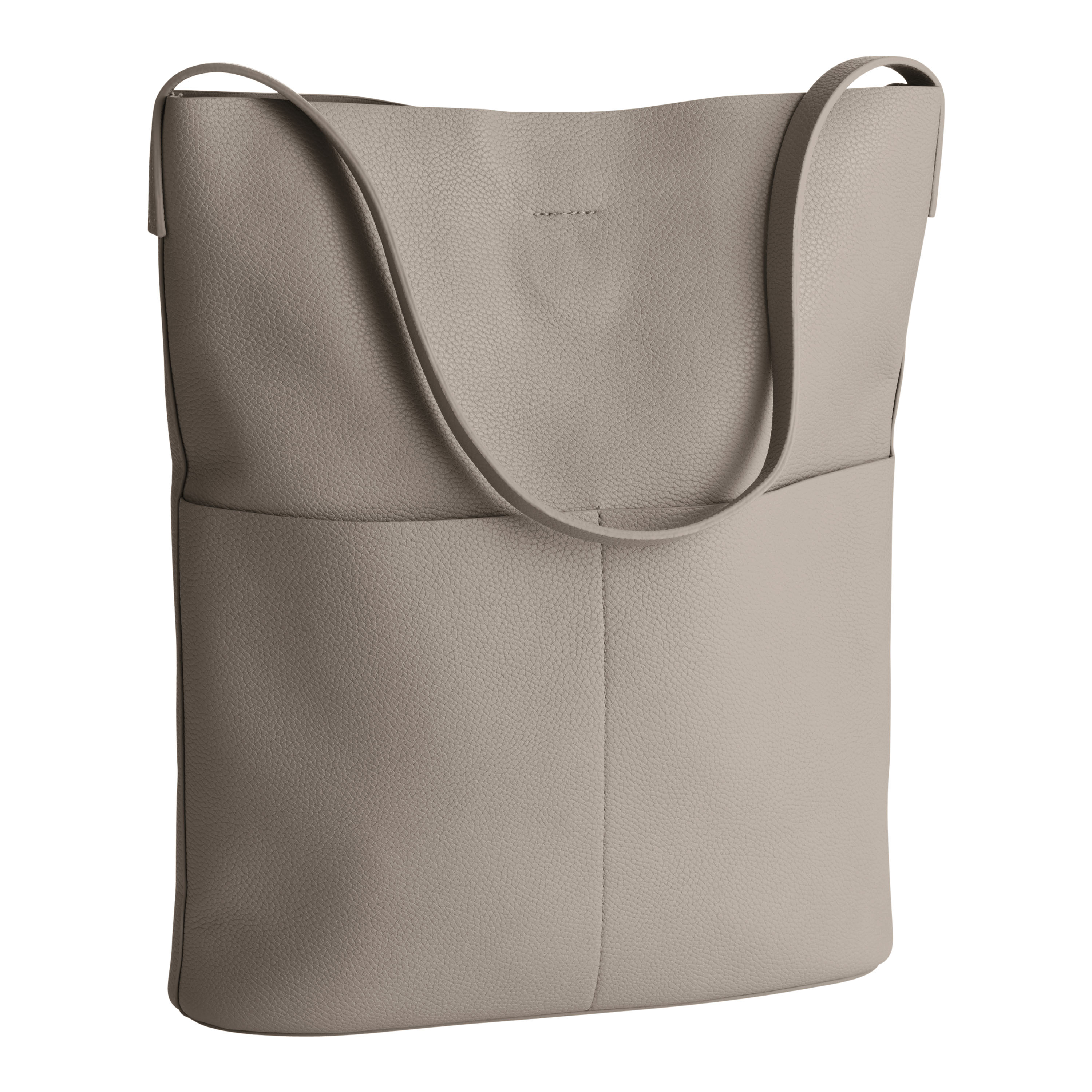 Women's Swirl Print Leather Tote Bag