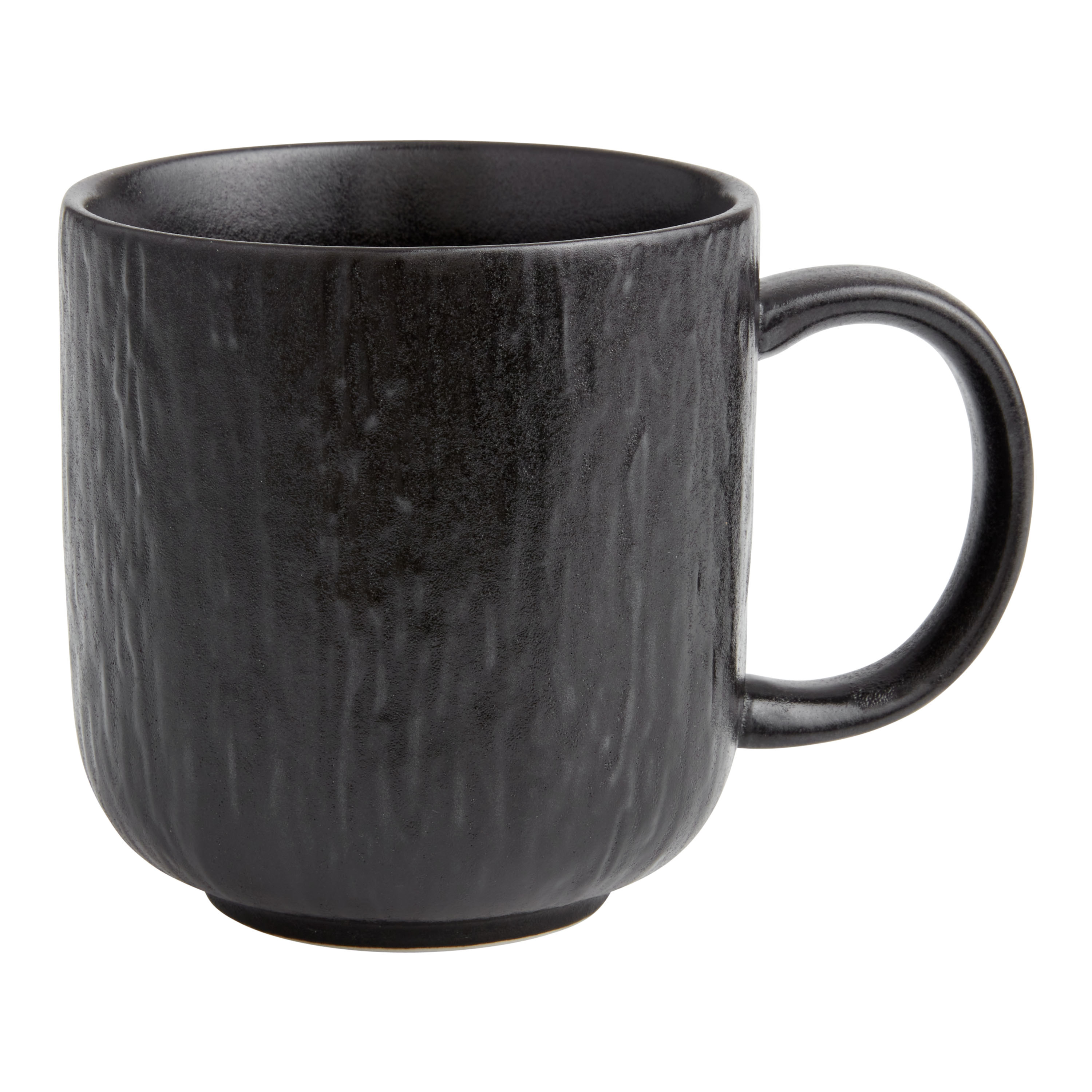 Stella Matte Black Textured Ceramic Mug - World Market