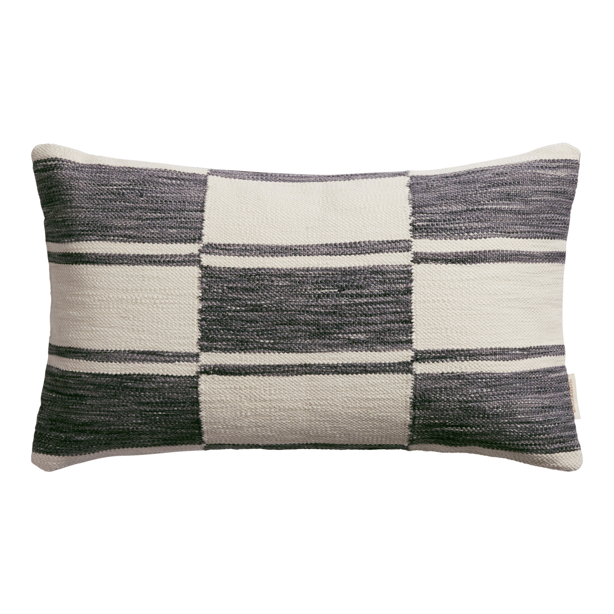 Black and white checkered outdoor outlet pillows