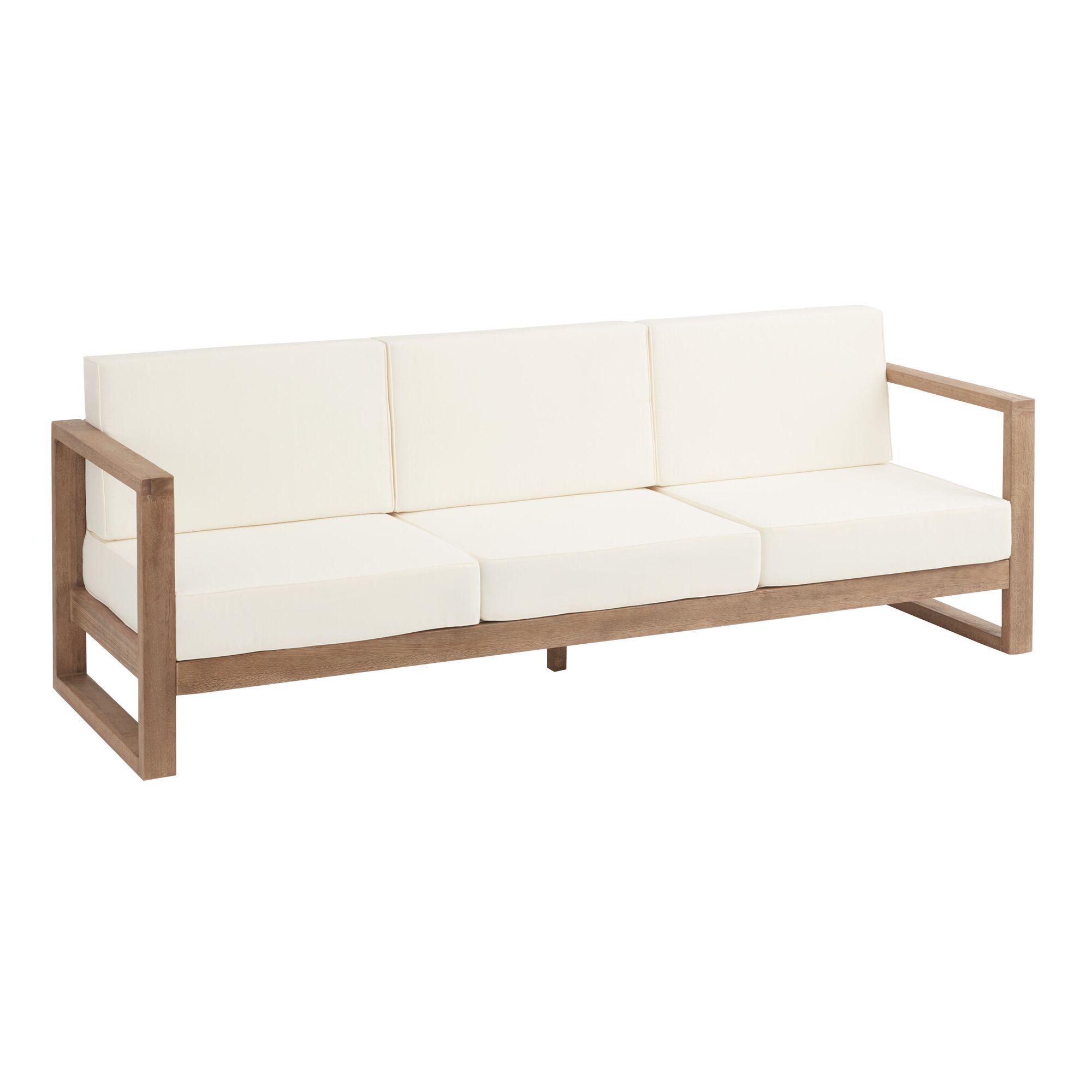 World market deals white sofa