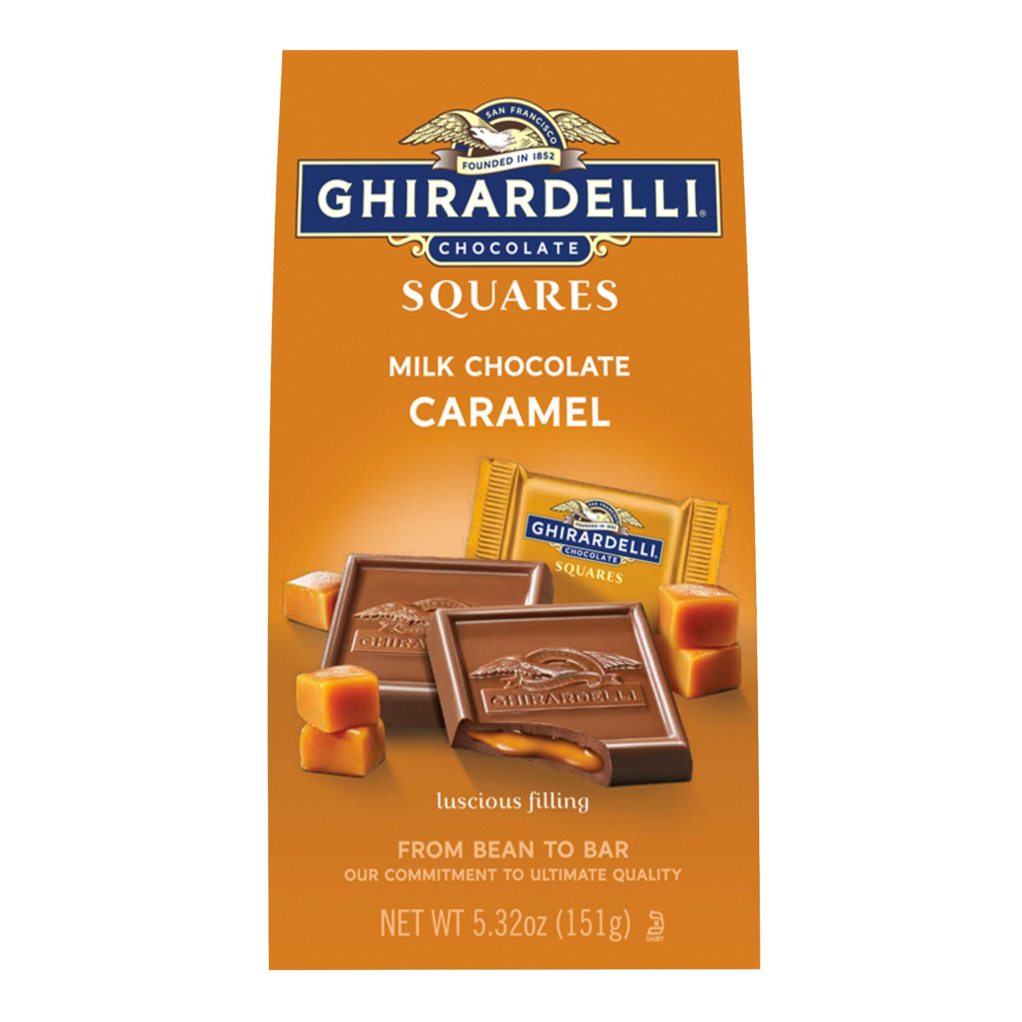 Ghirardelli Caramel Milk Chocolate Squares Bag - World Market