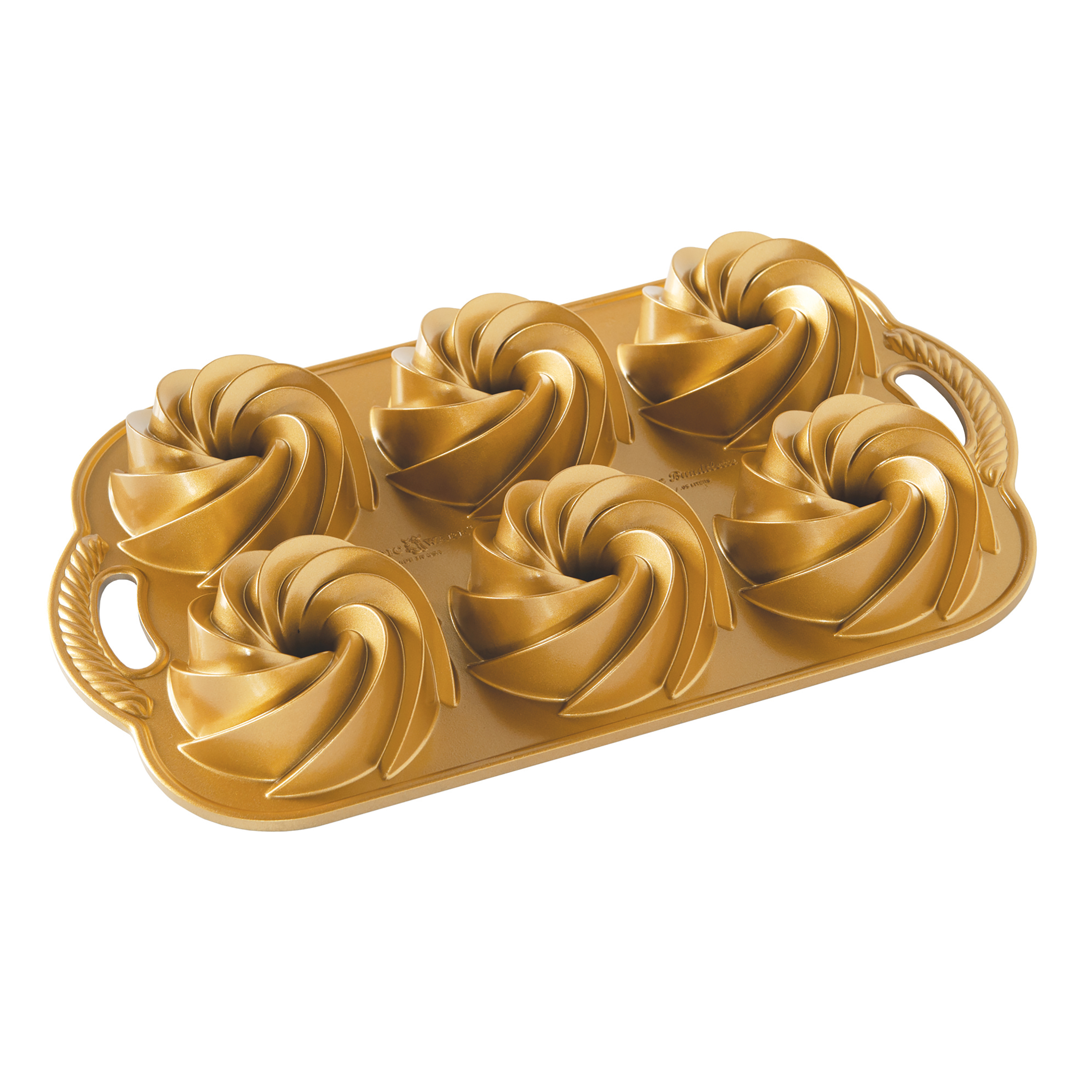  Nordic Ware Classic Fluted Loaf Pan, 6 Cup, Gold: Home & Kitchen