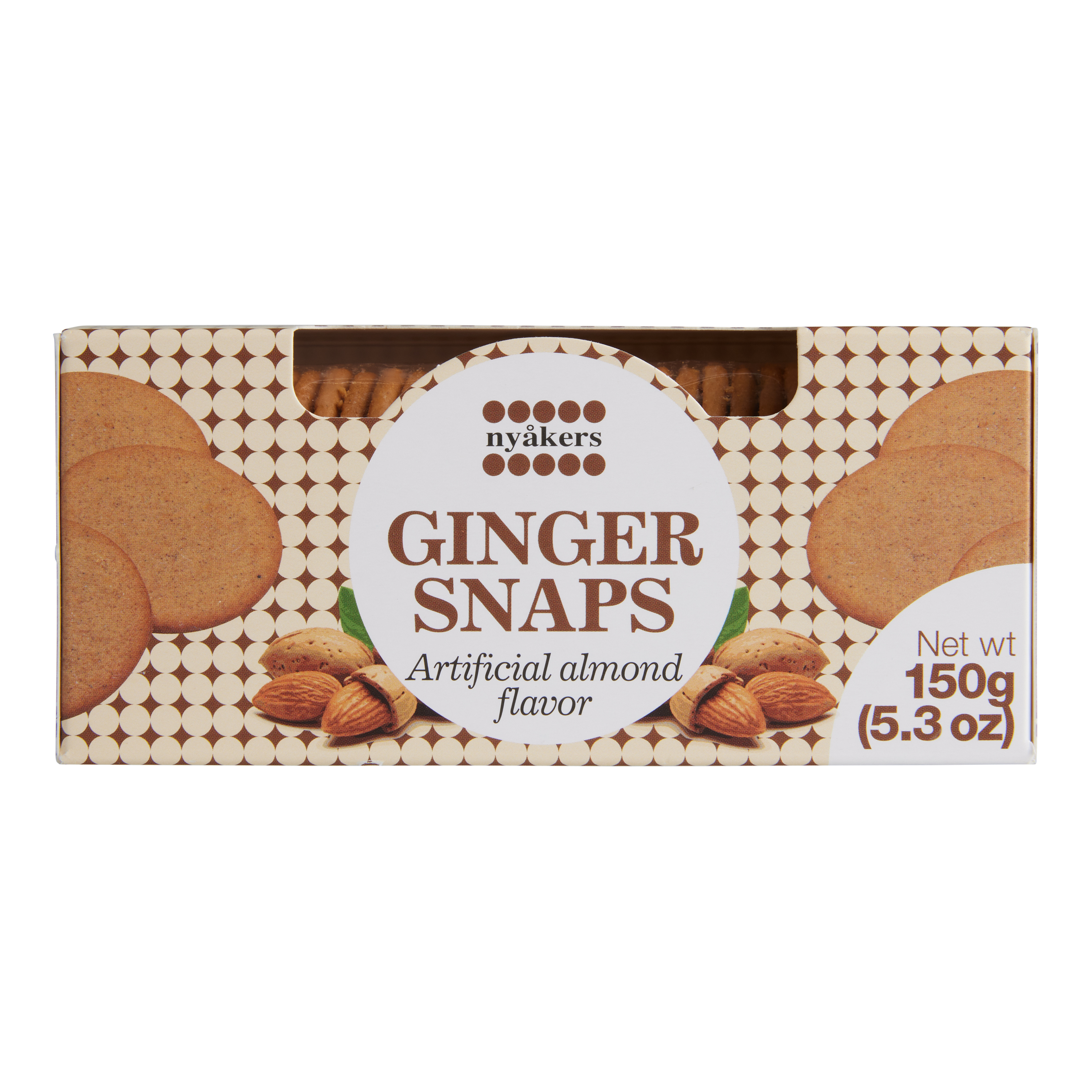 NYAKERS GINGER SNAPS ALMOND